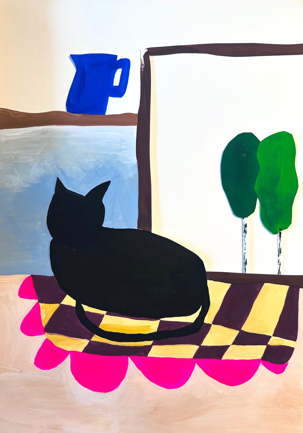 Print DIE KATZE AUF DEM KÜCHENTISCH 21x30