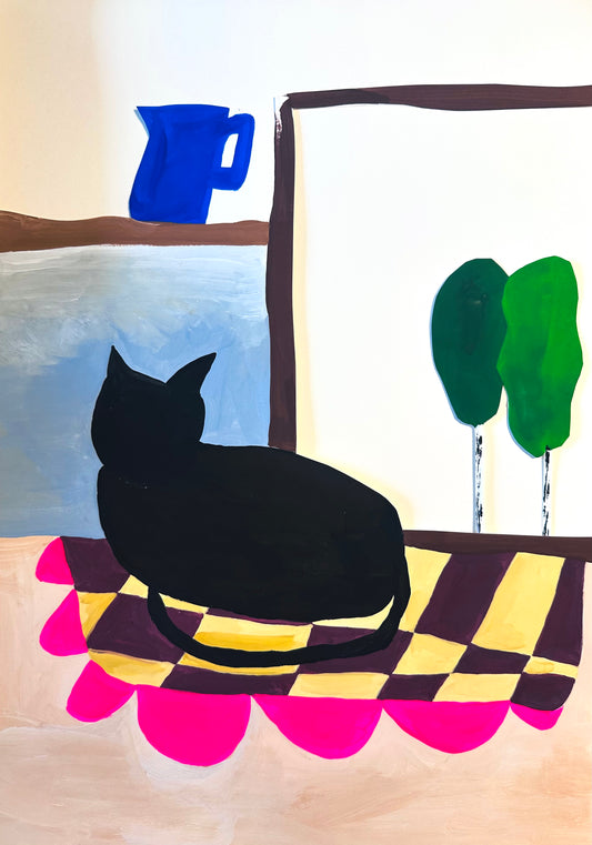 Print DIE KATZE AUF DEM KÜCHENTISCH 21x30
