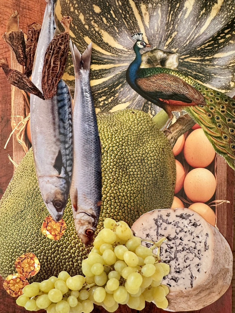 Print KÜCHENROMANTIK MIT PFAU 50x70